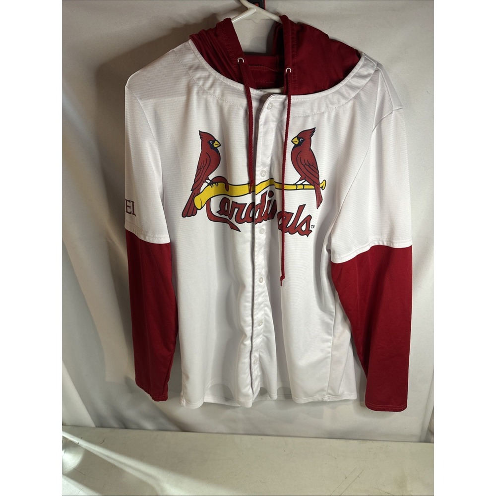 St. Louis Cardinals Hoodie Pullover Jersey Adult XL